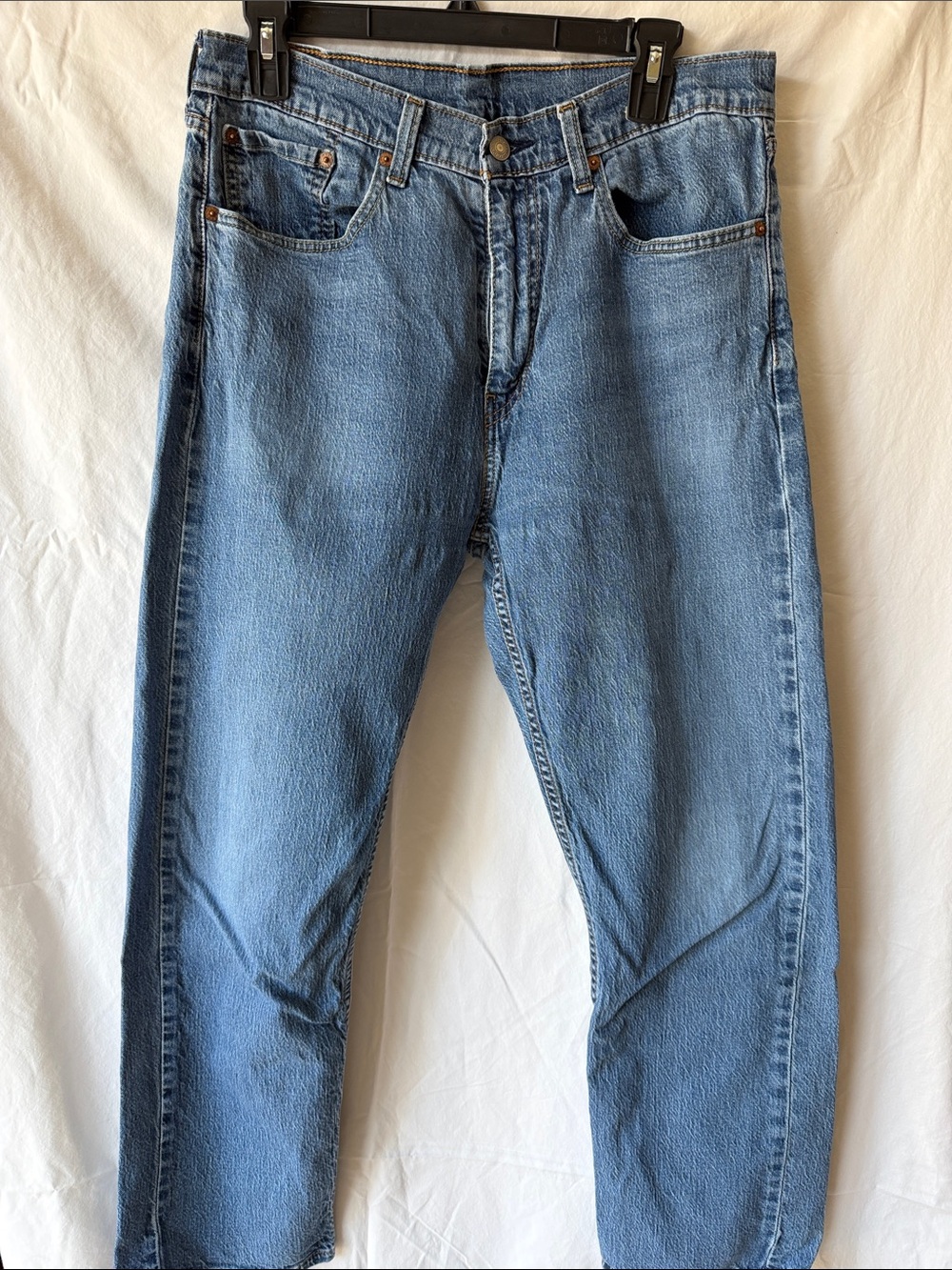 Levi's 505 Relaxed Fit Men's Light Blue Straight-Leg Jeans 34x30